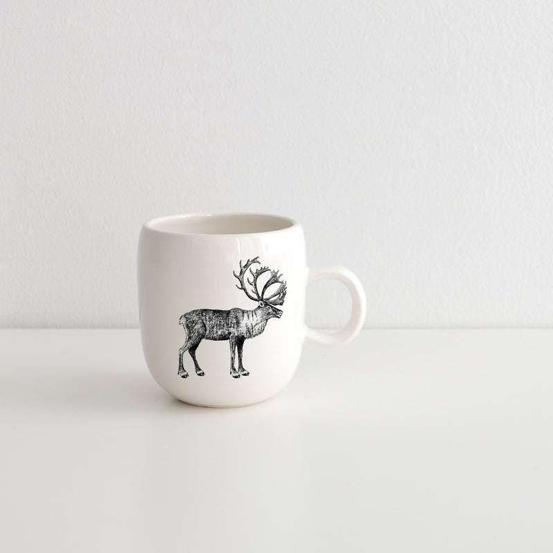 Coffee mug with wild animal print