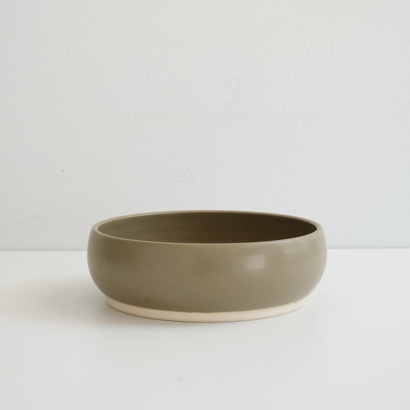 Ready to ship - Handmade porcelain shallow bowl/pasta bowl