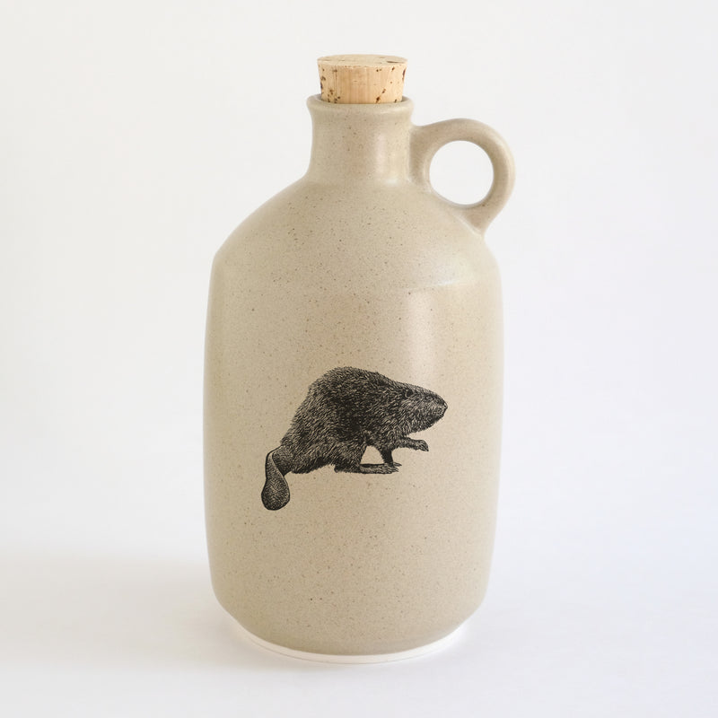 Pot à sirop d'érable impression animaux - glaçures recyclées