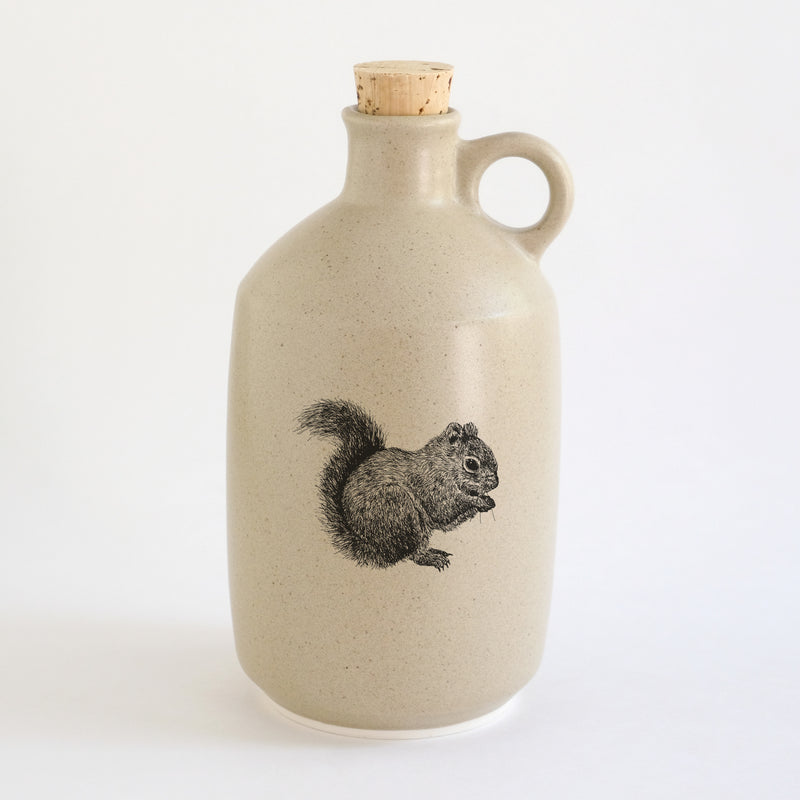 Pot à sirop d'érable impression animaux - glaçures recyclées