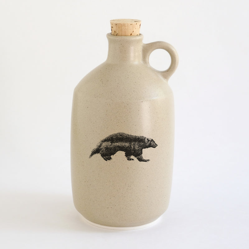 Pot à sirop d'érable impression animaux - glaçures recyclées