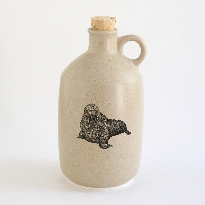 Pot à sirop d'érable impression animaux - glaçures recyclées