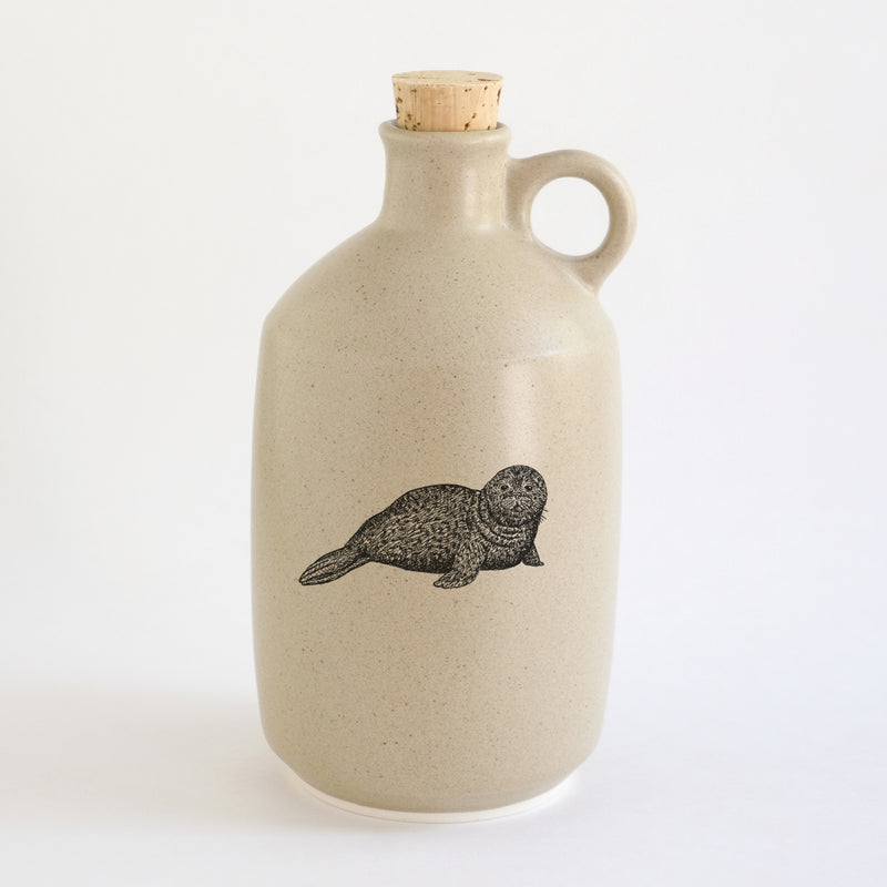 Pot à sirop d'érable impression animaux - glaçures recyclées