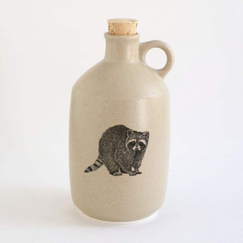 Pot à sirop d'érable impression animaux - glaçures recyclées