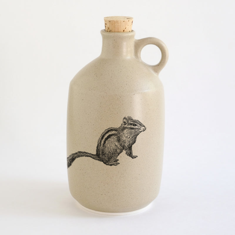 Pot à sirop d'érable impression animaux - glaçures recyclées