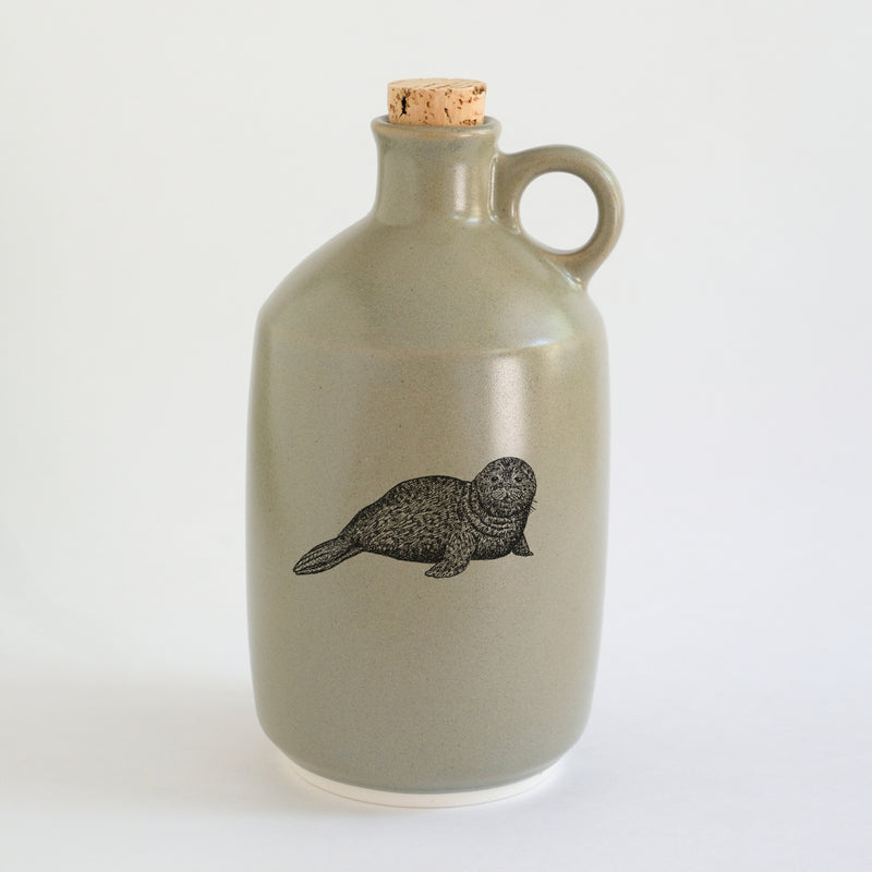 Pot à sirop d'érable impression animaux - glaçures recyclées