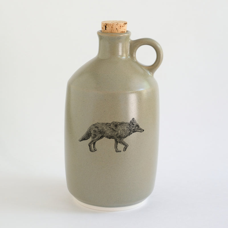 Pot à sirop d'érable impression animaux - glaçures recyclées