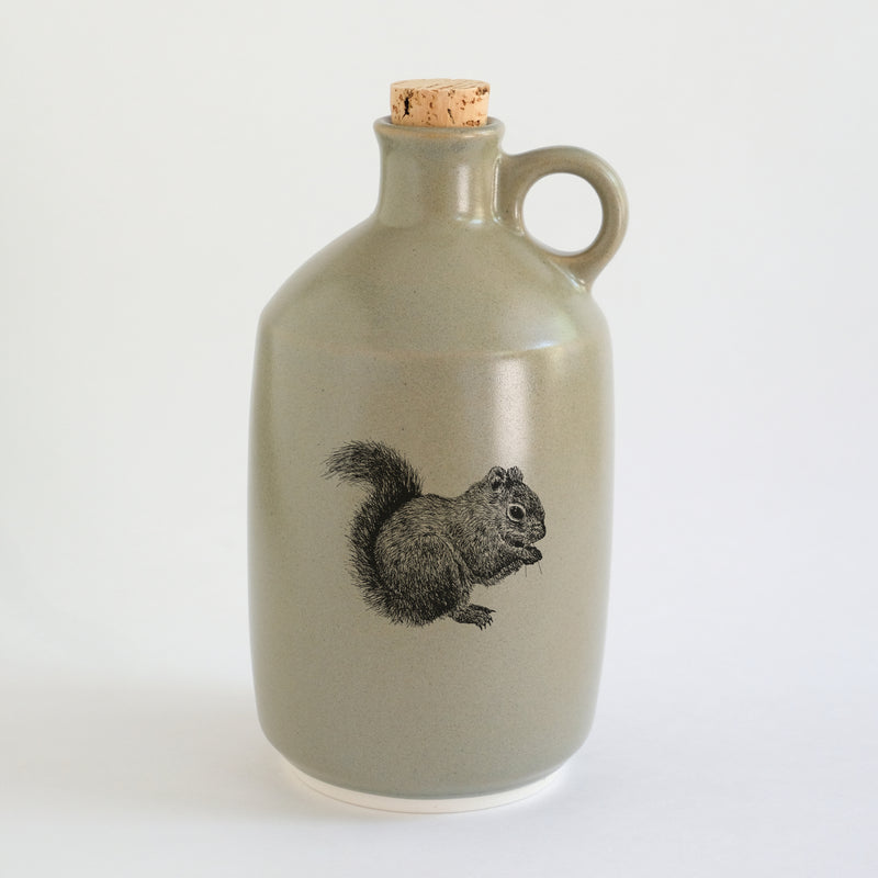 Pot à sirop d'érable impression animaux - glaçures recyclées