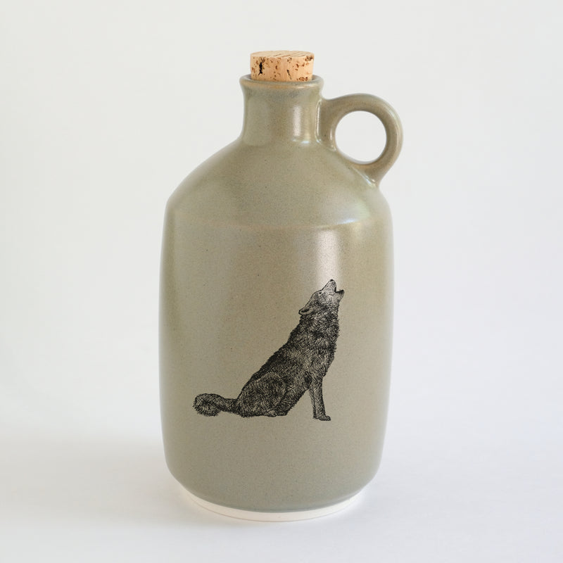 Pot à sirop d'érable impression animaux - glaçures recyclées