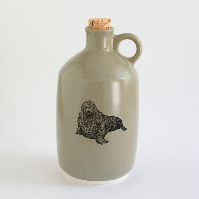 Pot à sirop d'érable impression animaux - glaçures recyclées