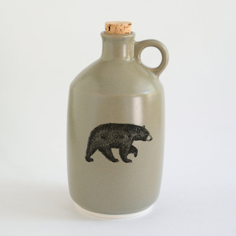 Pot à sirop d'érable impression animaux - glaçures recyclées