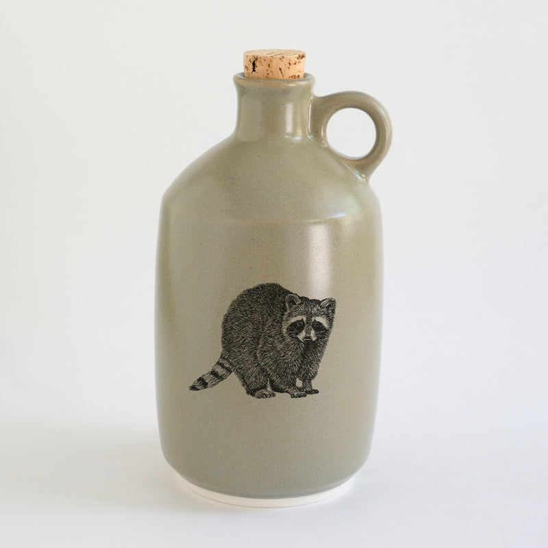 Pot à sirop d'érable impression animaux - glaçures recyclées