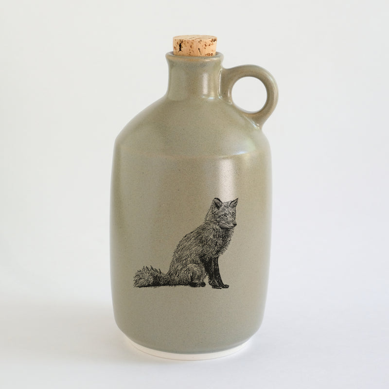 Pot à sirop d'érable impression animaux - glaçures recyclées