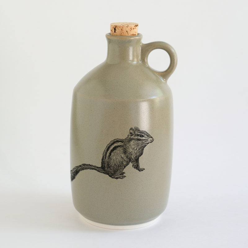 Pot à sirop d'érable impression animaux - glaçures recyclées