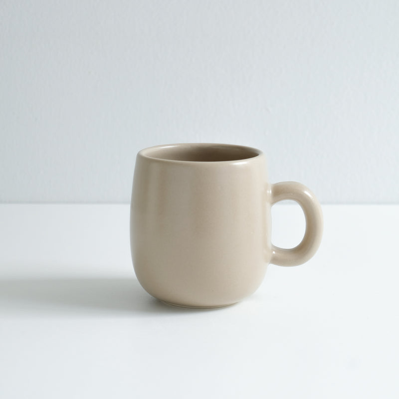 Handmade porcelain coffee mug