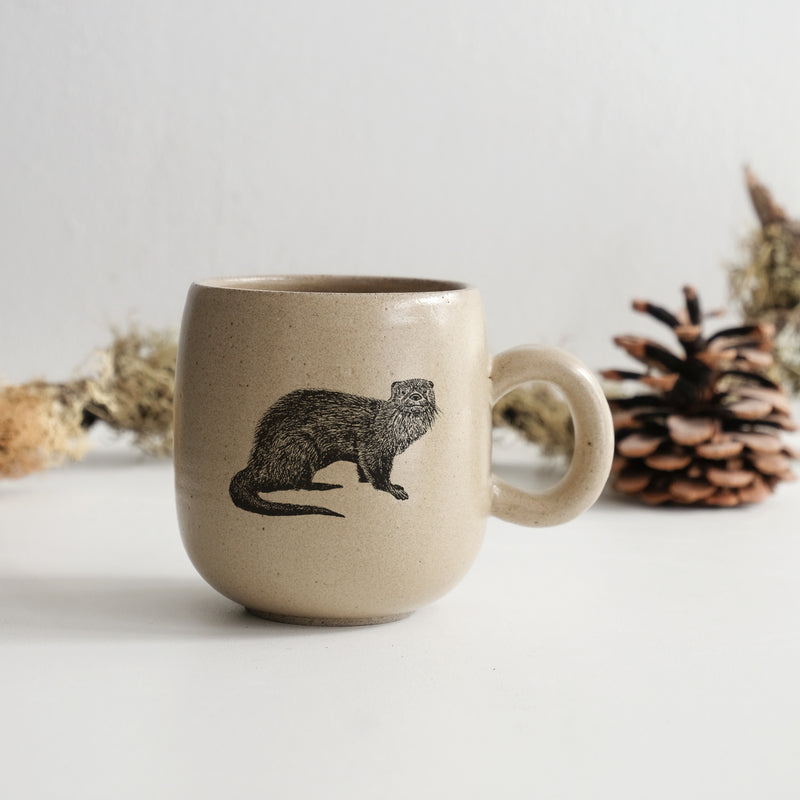 Tasse impression animaux - glaçures recyclées