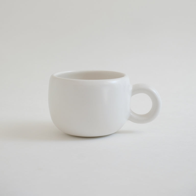 Ready to ship - Handmade porcelain coffee cup