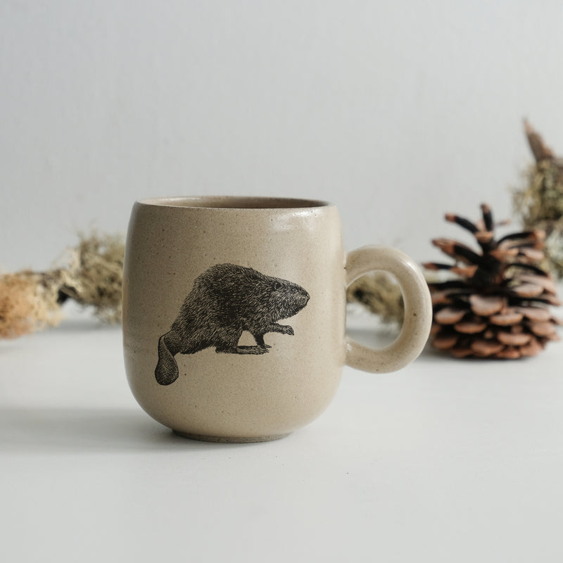 Tasse impression animaux - glaçures recyclées