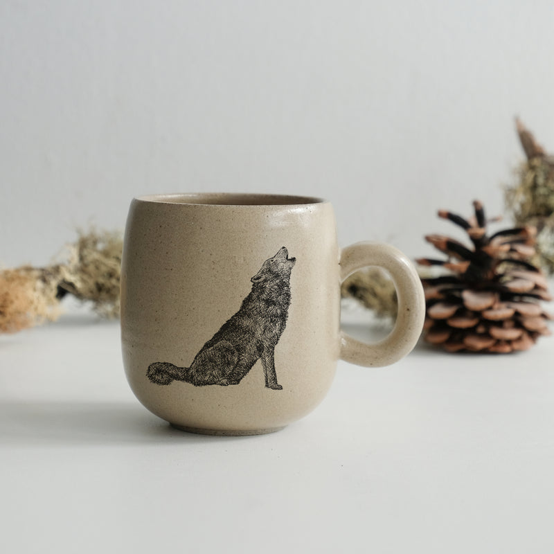 Tasse impression animaux - glaçures recyclées