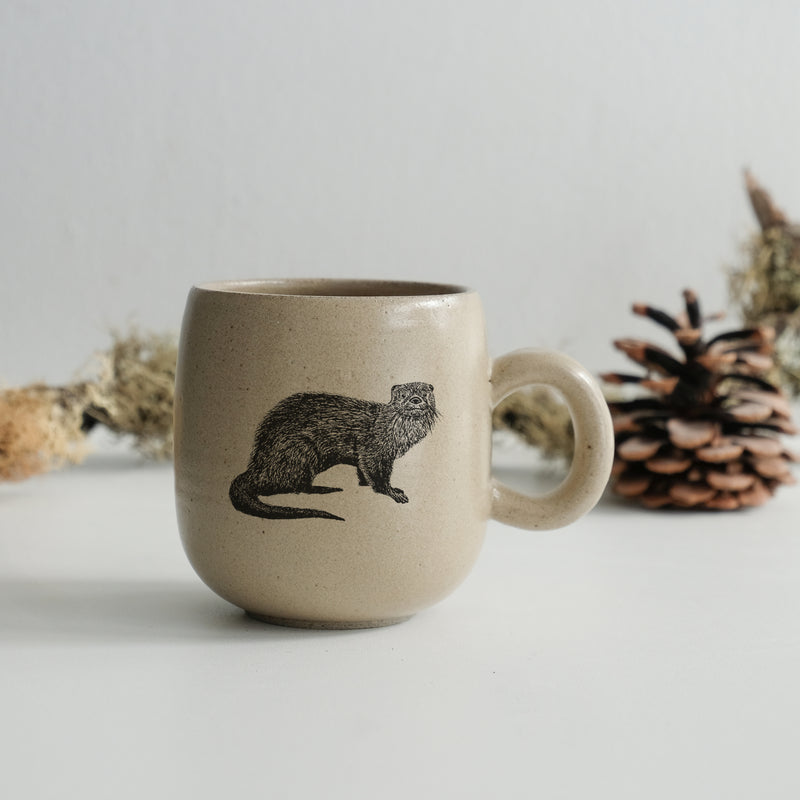 Tasse impression animaux - glaçures recyclées