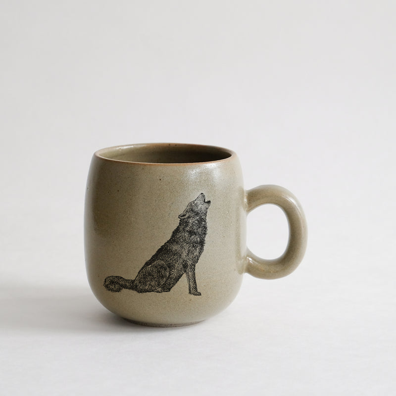 Tasse impression animaux - glaçures recyclées