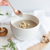 Handmade porcelain soup / mixing bowl