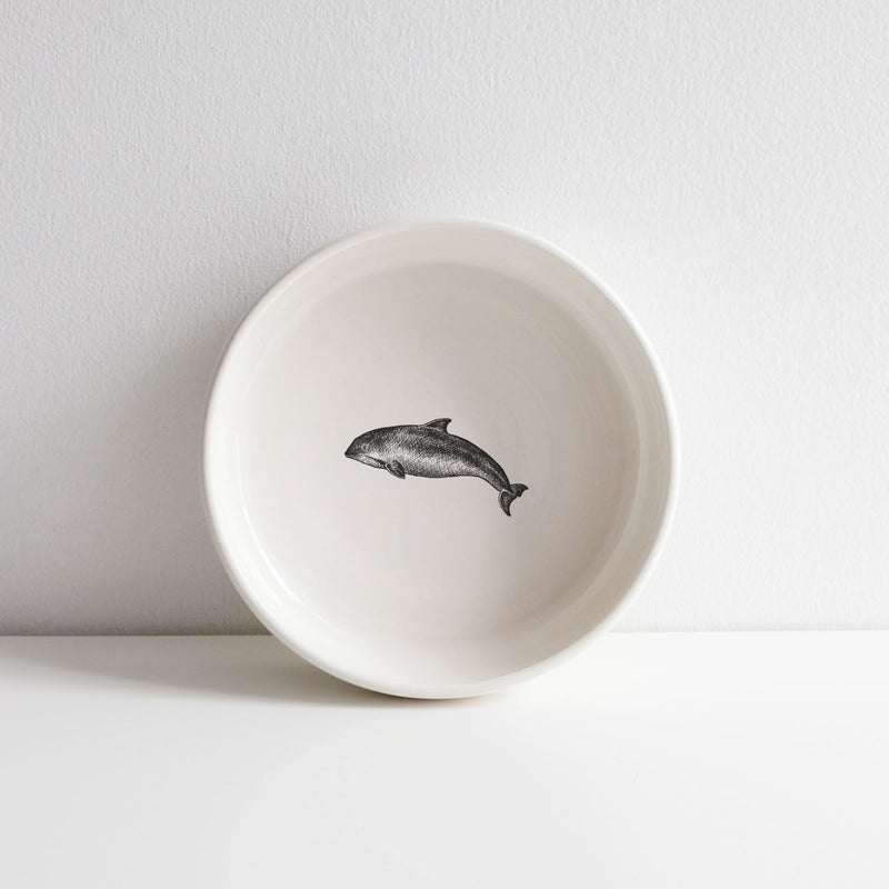 Shallow bowl/pasta bowl with wild animal print