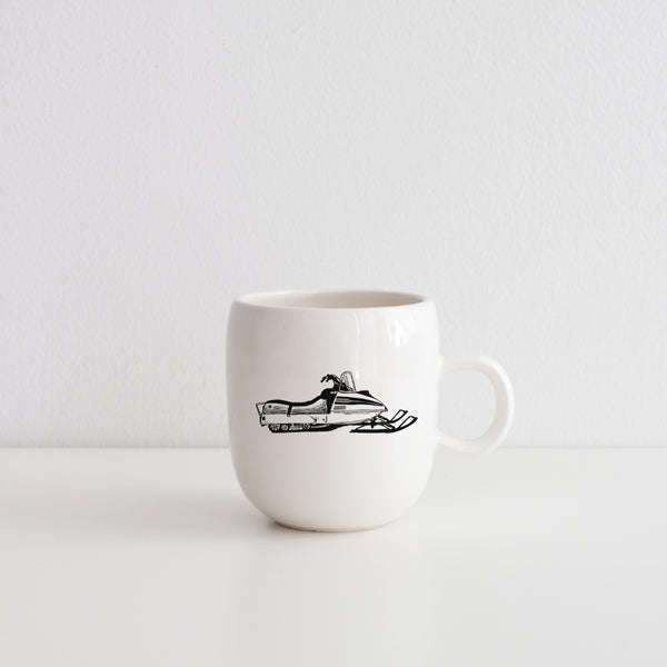 Coffee mug with vintage print