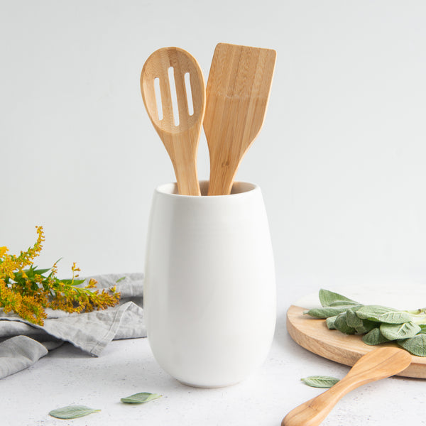 Handmade porcelain vase / utensil holder