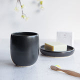 Handmade porcelain coffee mug (no handle)