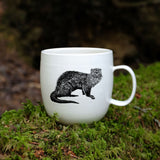 Coffee mug with wild animal print