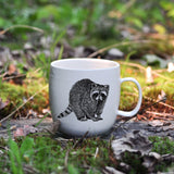 Coffee mug with wild animal print