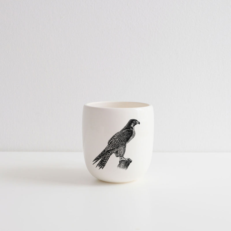 Coffee mug with wild animal print (no handle)